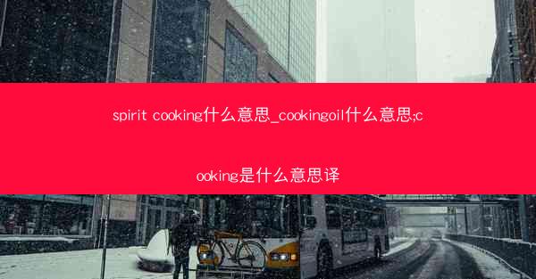 spirit cooking什么意思_cookingoil什么意思;cooking是什么意思译