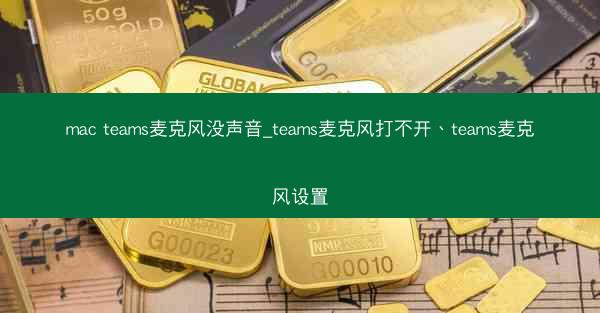 mac teams麦克风没声音_teams麦克风打不开、teams麦克风设置