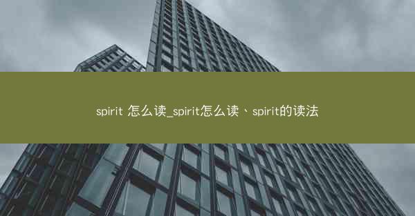 spirit 怎么读_spirit怎么读、spirit的读法
