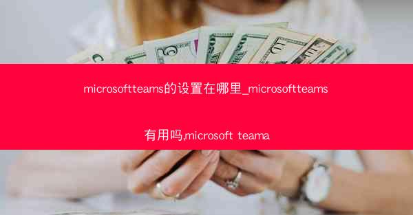 microsoftteams的设置在哪里_microsoftteams有用吗,microsoft teama