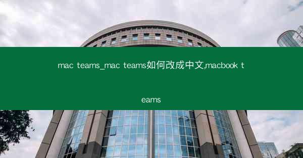 mac teams_mac teams如何改成中文,macbook teams